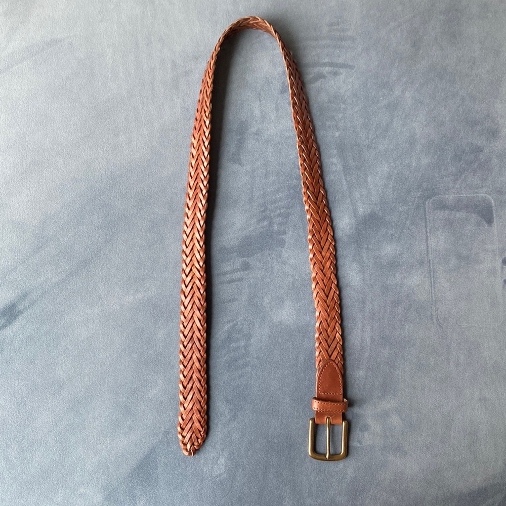 L.L bean braided leather belt